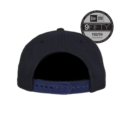 New York Yankees Custom New Era 9FIFTY YOUTH Snap back Cap Navy Floral navy Undervisor View