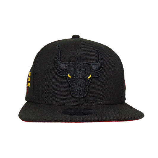 Chicago Bulls Custom Trophy New Era 9FIFTY Snapback Cap Black