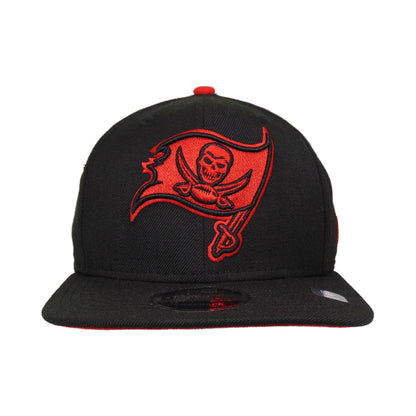 Tampa Bay Buccaneers Custom New Era 9FIFTY Snapback Cap Black black Front View