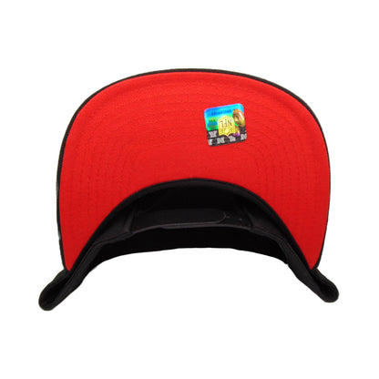 Tampa Bay Buccaneers Custom New Era 9FIFTY Snapback Cap Black black Back View