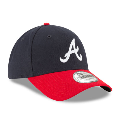 THE LEAGUE Atlanta Braves 9FORTY New Era Cap navy
red Undervisor View