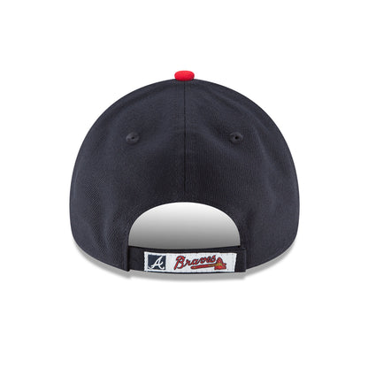 THE LEAGUE Atlanta Braves 9FORTY New Era Cap navy
red Back View