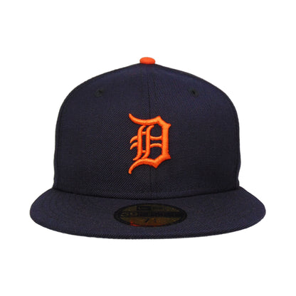 Detroit Tigers Custom New Era 59FIFTY Cap Game 2006 wool Road navy Front View