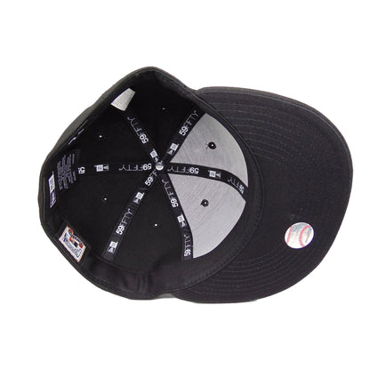 Philadelphia Phillies Custom New Era 59FIFTY Cap Blackout navy Undervisor View
