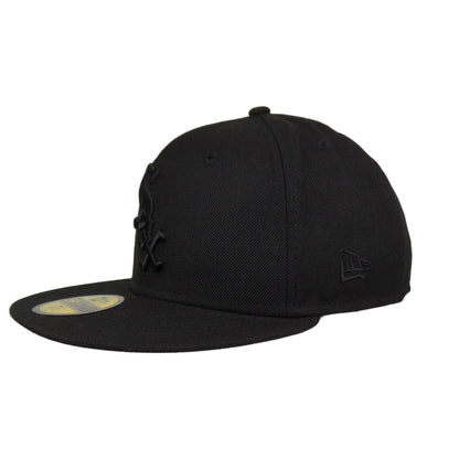 Chicago White Sox 59FIFTY New Era Cap Blackout black Side View