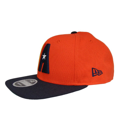 Houston Astros Custom New Era Snapback Cap Orange navy
orange
blue Side View