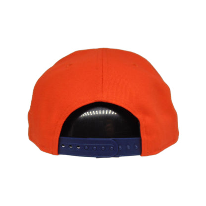 Houston Astros Custom New Era Snapback Cap Orange navy
orange
blue Back View