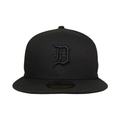 Detroit Tigers Custom 59FIFTY New Era Cap Blackout navy Front View