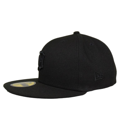 Detroit Tigers Custom 59FIFTY New Era Cap Blackout navy Side View