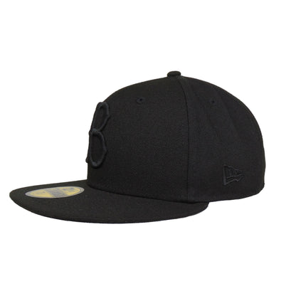 Brooklyn Dodgers Cooperstown 59FIFTY New Era Cap Blackout black Side View