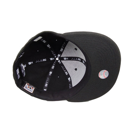 Brooklyn Dodgers Cooperstown 59FIFTY New Era Cap Blackout black Undervisor View