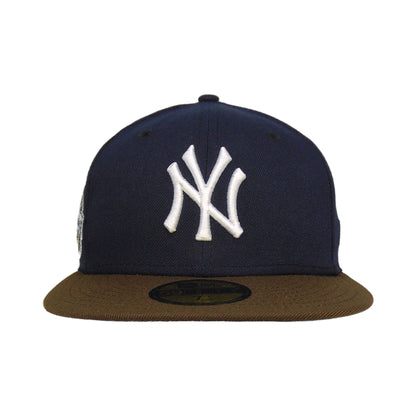 New York Yankees Custom New Era 59FIFTY Cap navy brown navy
brown Front View