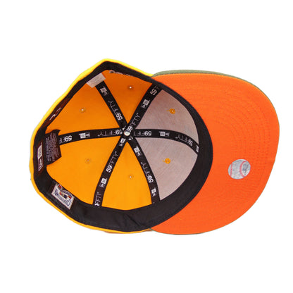 Los Angeles Dodgers Custom New Era 59FIFTY Cap yellow 40th yellow
olive Additional View