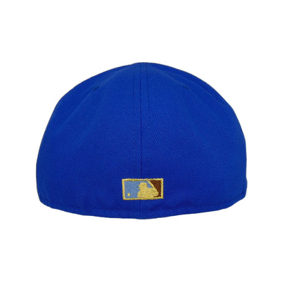 Los Angeles Dodgers Custom New Era 59FIFTY Cap Royal Stadium blue
brown Undervisor View