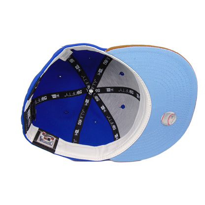 Los Angeles Dodgers Custom New Era 59FIFTY Cap Royal Stadium blue
brown Additional View