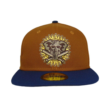 Oakland Athletics Custom New Era Cap Peanut Blue 1989 peanut
blue Front View