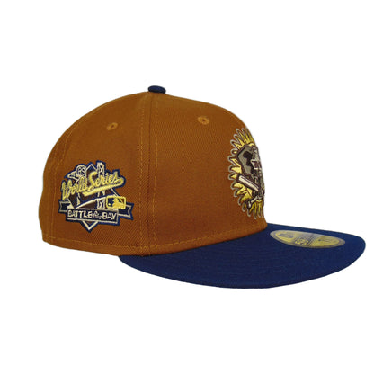 Oakland Athletics Custom New Era Cap Peanut Blue 1989 peanut
blue Side View