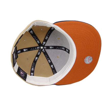 Los Angeles Dodgers Custom New Era 59FIFTY Cap Camel Stadium beige
brown Additional View