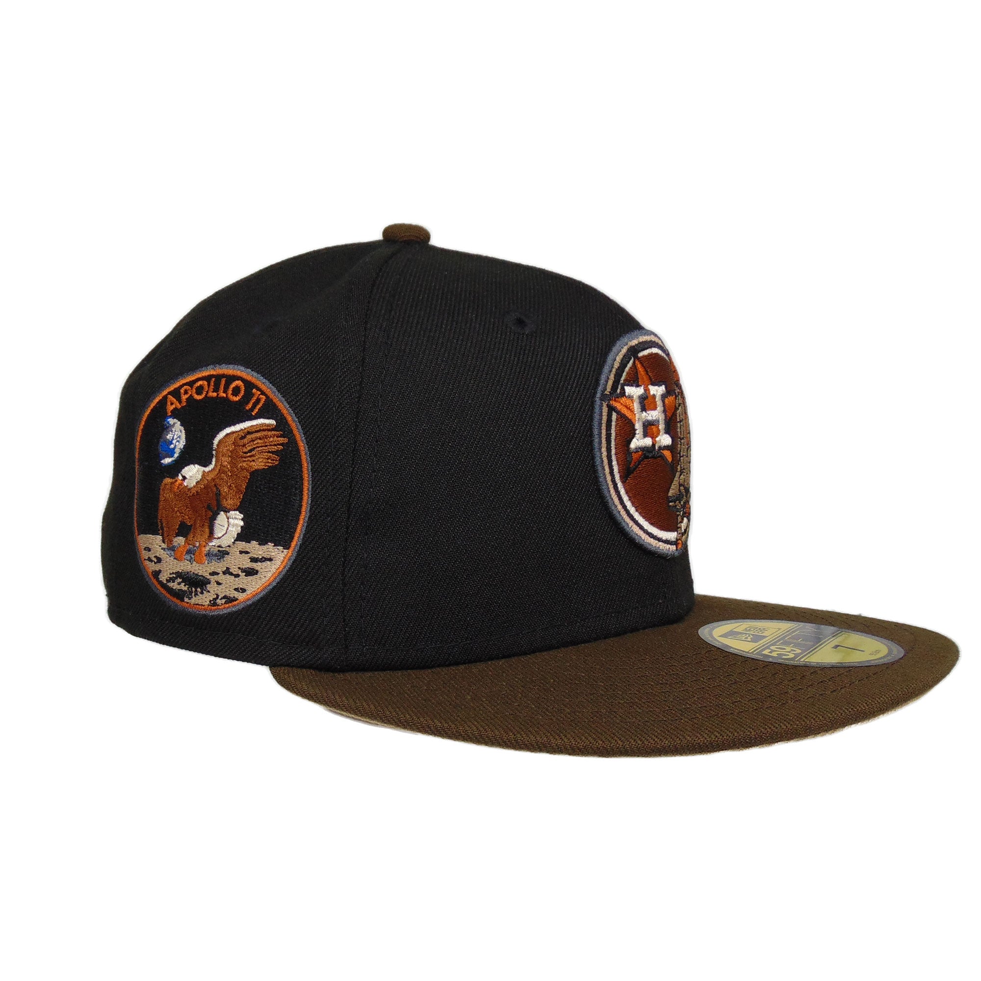 Houston Astros Custom New Era 59FIFTY Cap black and brown Apollo
