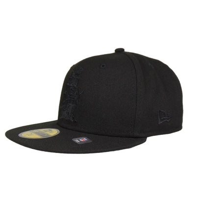 Tampa Bay Buccaneers Custom New Era 59FIFTY Cap Blackout beige
brown Side View