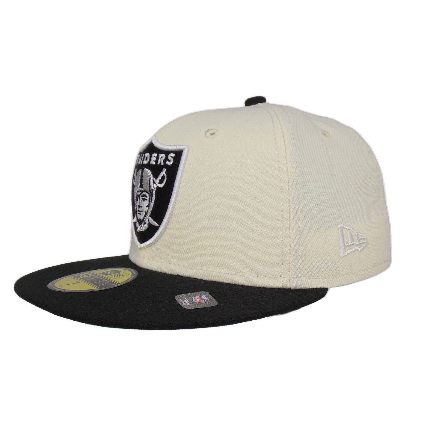 Las Vegas Raiders Custom New Era 59FIFTY Cap Chrome Black