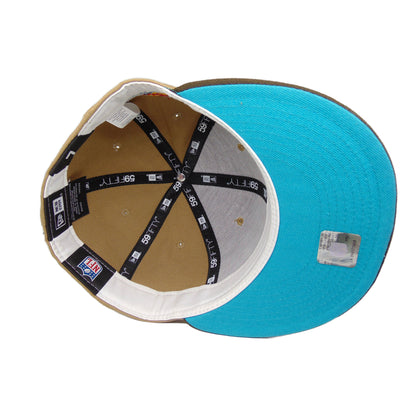 Miami Dolphins Custom New Era 59FIFTY Cap Hawaii 1999 beige
brown Additional View