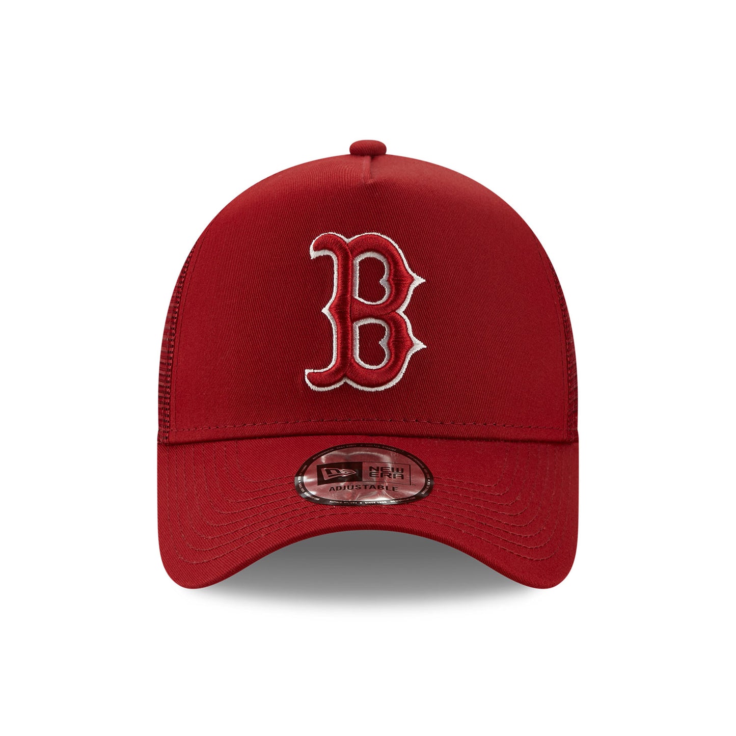 Boston Red Sox New Era Trucker Cap Adjustable cardinal