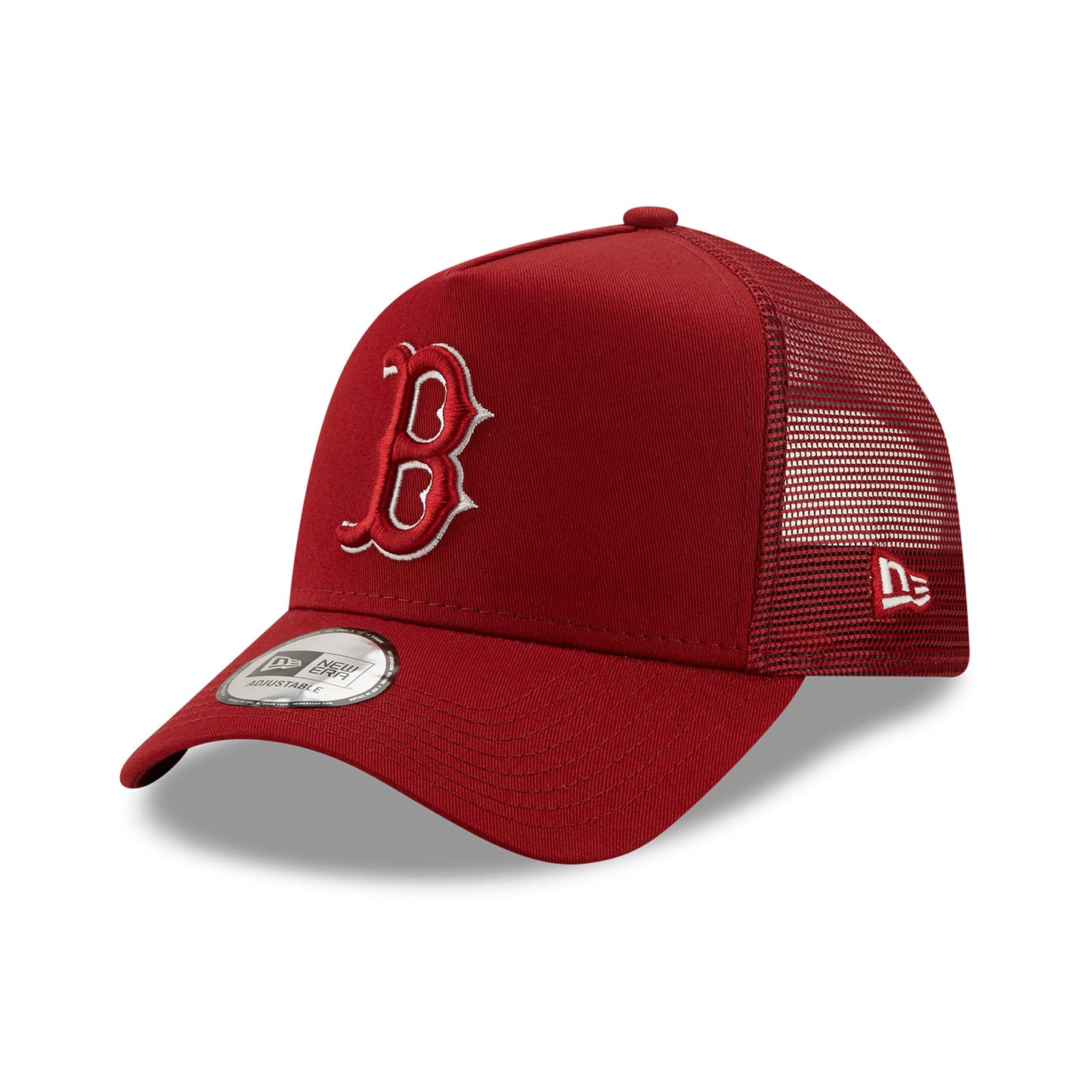 Boston Red Sox New Era Trucker Cap Adjustable cardinal
