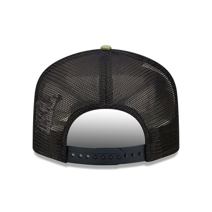 Los Angeles Stamp New Era Trucker Cap Adjustable black 
green Undervisor View