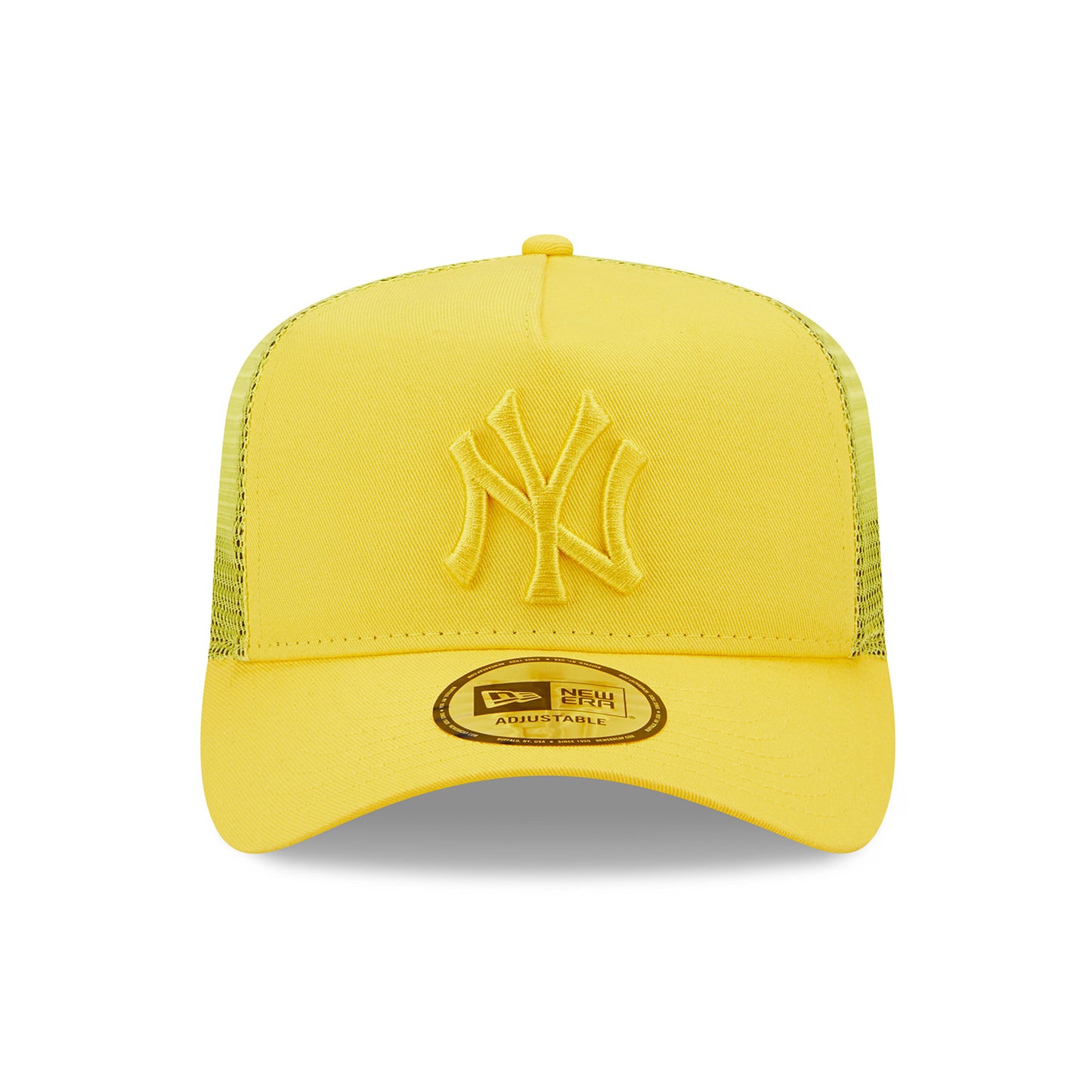 NY Yankees New Era Trucker Cap YOUTH yellow