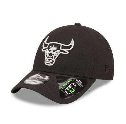 Chicago Bulls 9FORTY New Era Cap black REPREVE black Side View