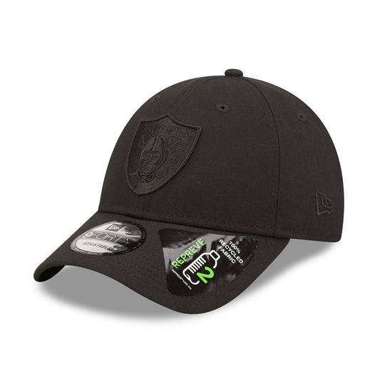 Las Vegas Raiders 9FORTY New Era Cap all black REPREVE