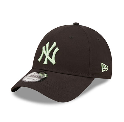 New York Yankees 9FORTY New Era Cap black black Side View