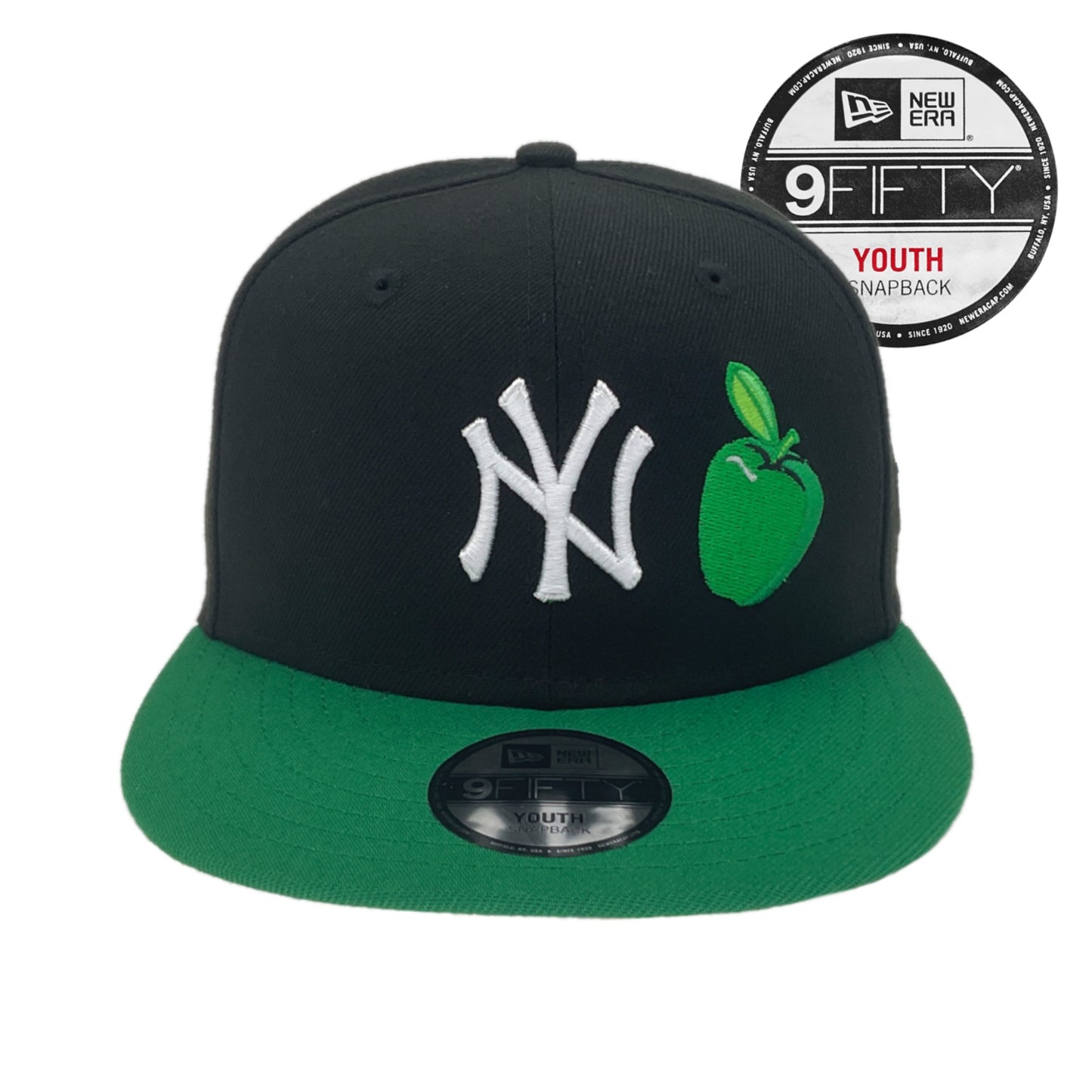 New York Yankees Custom New Era 9Fifty YOUTH Snap Back Black Green