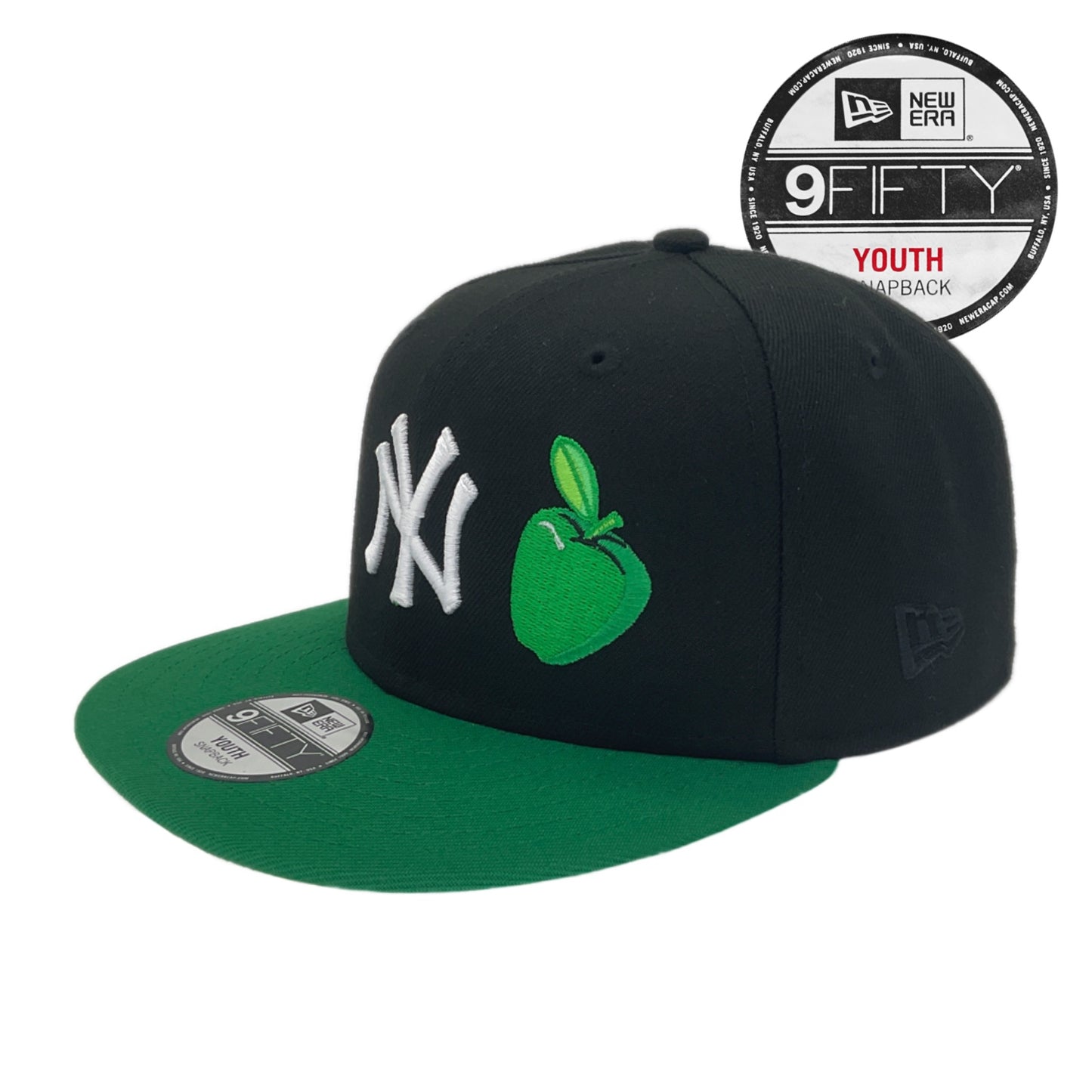 New York Yankees Custom New Era 9Fifty YOUTH Snap Back Black Green