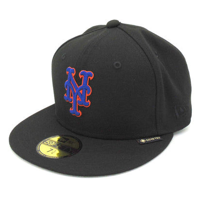 New York Mets JustFitteds Exclusive Gore-tex New Era Cap Black black Back View