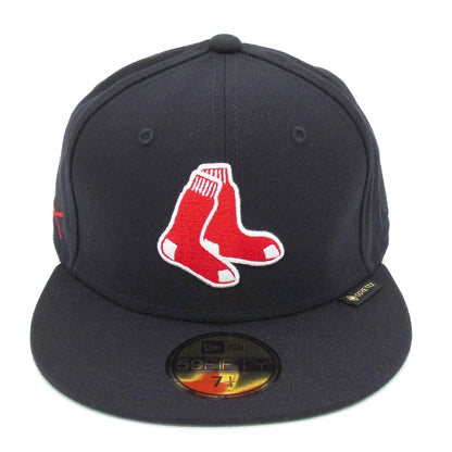 Boston Red Sox JustFitteds Exclusive Gore-tex New Era Cap Navy navy Front View
