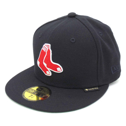 Boston Red Sox JustFitteds Exclusive Gore-tex New Era Cap Navy navy Back View