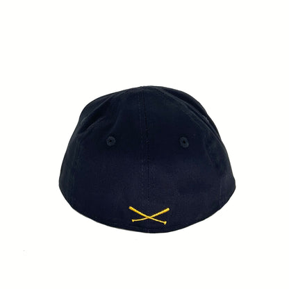 My first JustFitteds Crossed Bats Logo 59FIFTY New Era Cap "infant" Navy navy
maroon Back View