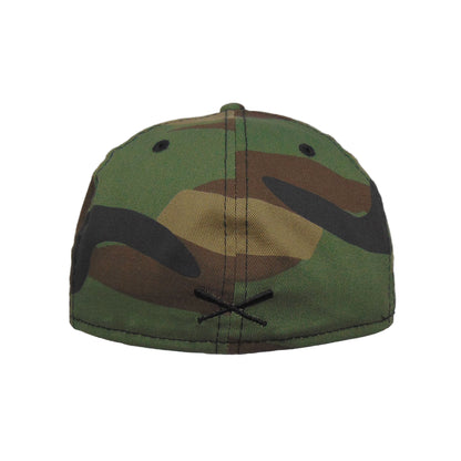 St. Pauli JF Exclusive New Era 59FIFTY Cap Camo Woodland Camo Back View