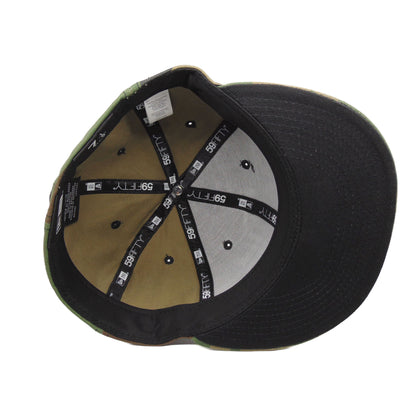 St. Pauli JF Exclusive New Era 59FIFTY Cap Camo Woodland Camo Undervisor View