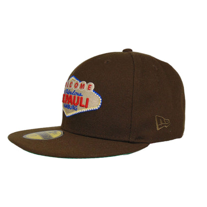 St. Pauli JF Exclusive New Era 59Fifty Cap Welcome brown brown Side View