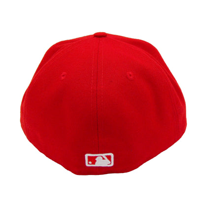 Los Angeles Dodgers Basic 59FIFTY New Era Cap Red White red
white Back View