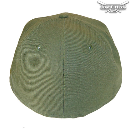 Sacramento Kings Jf Custom New Era Cap Lion Olive olive Back View