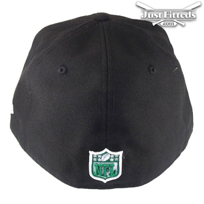 New York Jets Jf Custom New Era Cap Plane black Back View