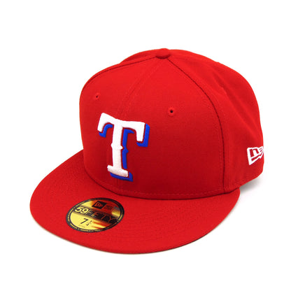 Texas Rangers Authentic Alternate New Era Cap Red red Side View