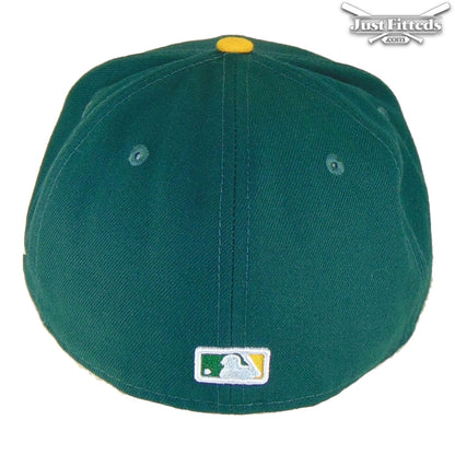 Oakland Athletics Home Authentic New Era Cap Green green Back View