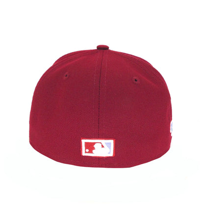 Philadelphia Phillies New Era 59 FIFTY Cap Cardinal 1980 dark red Undervisor View