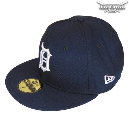Detroit Tigers Home Authentic New Era Cap Navy White navy
white Side View