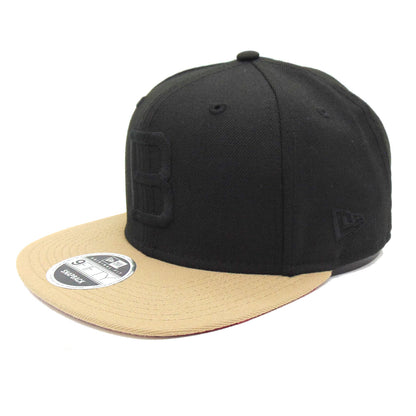 Baltimore Orioles Custom New Era Snapback Cap Black black 
beige Side View
